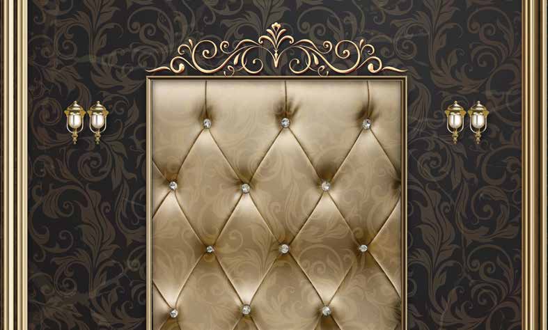 ورق حائط بوستر Chinese Deers & Panels & Geometric | 23318