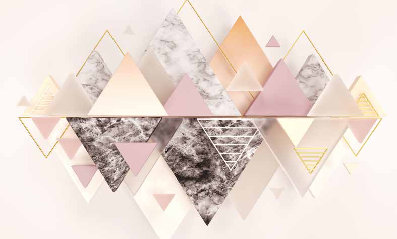 ورق حائط بوستر Chinese Deers & Panels & Geometric | 23364