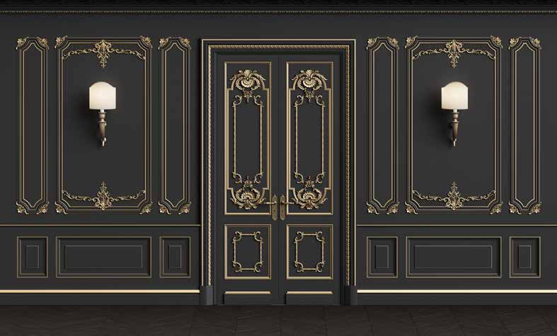ورق حائط بوستر Chinese Deers & Panels & Geometric | 23294