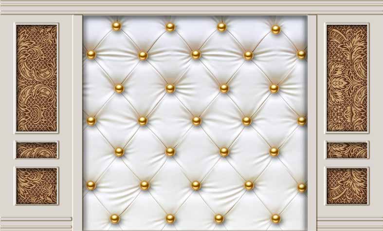 ورق حائط بوستر Chinese Deers & Panels & Geometric | 23307