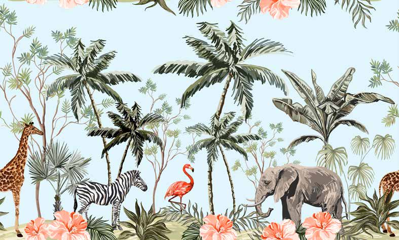 ورق حائط بوستر Tropical | 23155