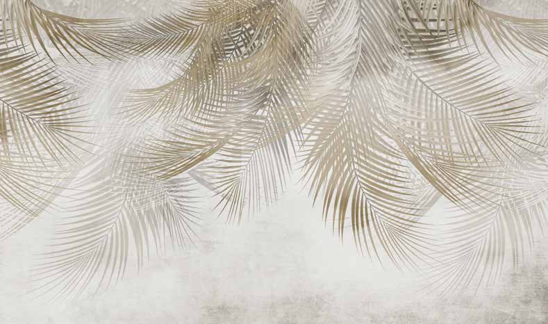 Poster Wallpaper Palm & Feathers | 23028