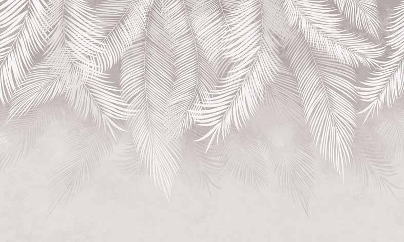 ورق حائط بوستر Palm & Feathers | 23007
