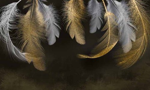 ورق حائط بوستر Palm & Feathers | 23095