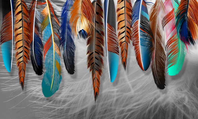 بوستر حائط Palm & Feathers 23038