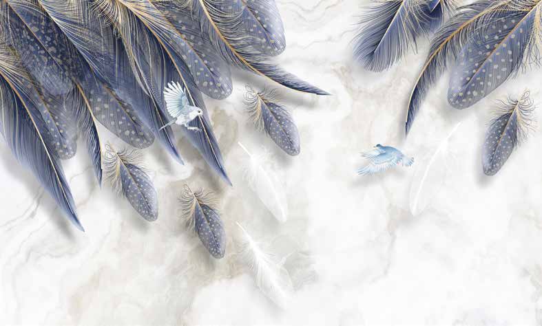 بوستر حائط Palm & Feathers 23097