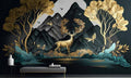 بوستر حائط Chinese Deers & Panels & Geometric 23273