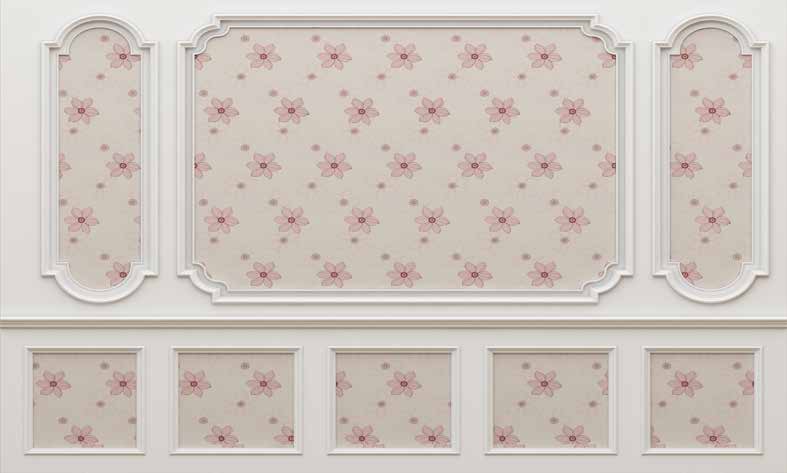 Poster Wallpaper Chinese Deers & Panels & Geometric | 23300