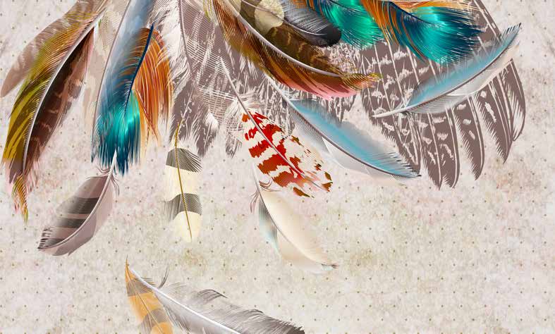 بوستر حائط Palm & Feathers 23069