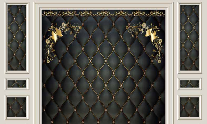 بوستر حائط Chinese Deers & Panels & Geometric 23305