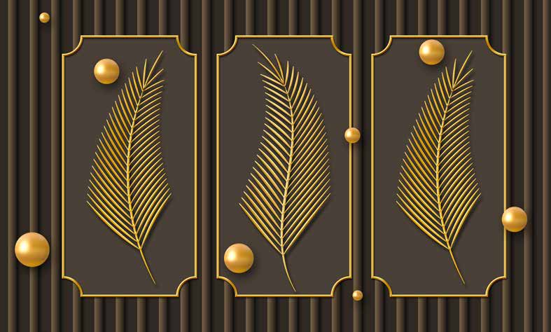 Poster Wallpaper Chinese Deers & Panels & Geometric | 23313