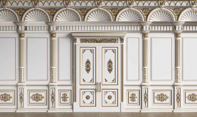 بوستر حائط Chinese Deers & Panels & Geometric 23326