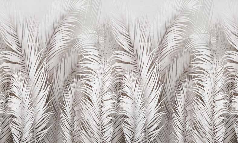ورق حائط بوستر Palm & Feathers | 23004