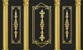 بوستر حائط Chinese Deers & Panels & Geometric 23297
