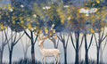 بوستر حائط Chinese Deers & Panels & Geometric 23260