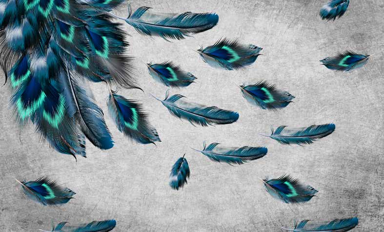 بوستر حائط Palm & Feathers 23088
