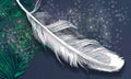 بوستر حائط Palm & Feathers 23036