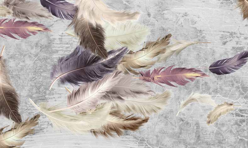 بوستر حائط Palm & Feathers 23073
