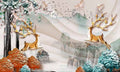 بوستر حائط Chinese Deers & Panels & Geometric 23261