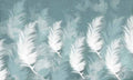 بوستر حائط Palm & Feathers 23059