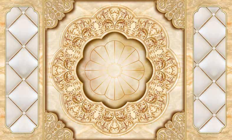 بوستر حائط Chinese Deers & Panels & Geometric 23309