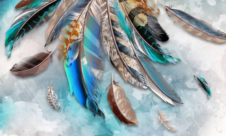 بوستر حائط Palm & Feathers 23089